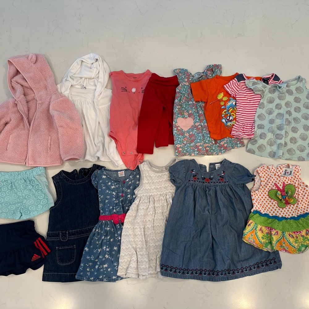 Cute 15 Piece Girls Lot 18m-24m